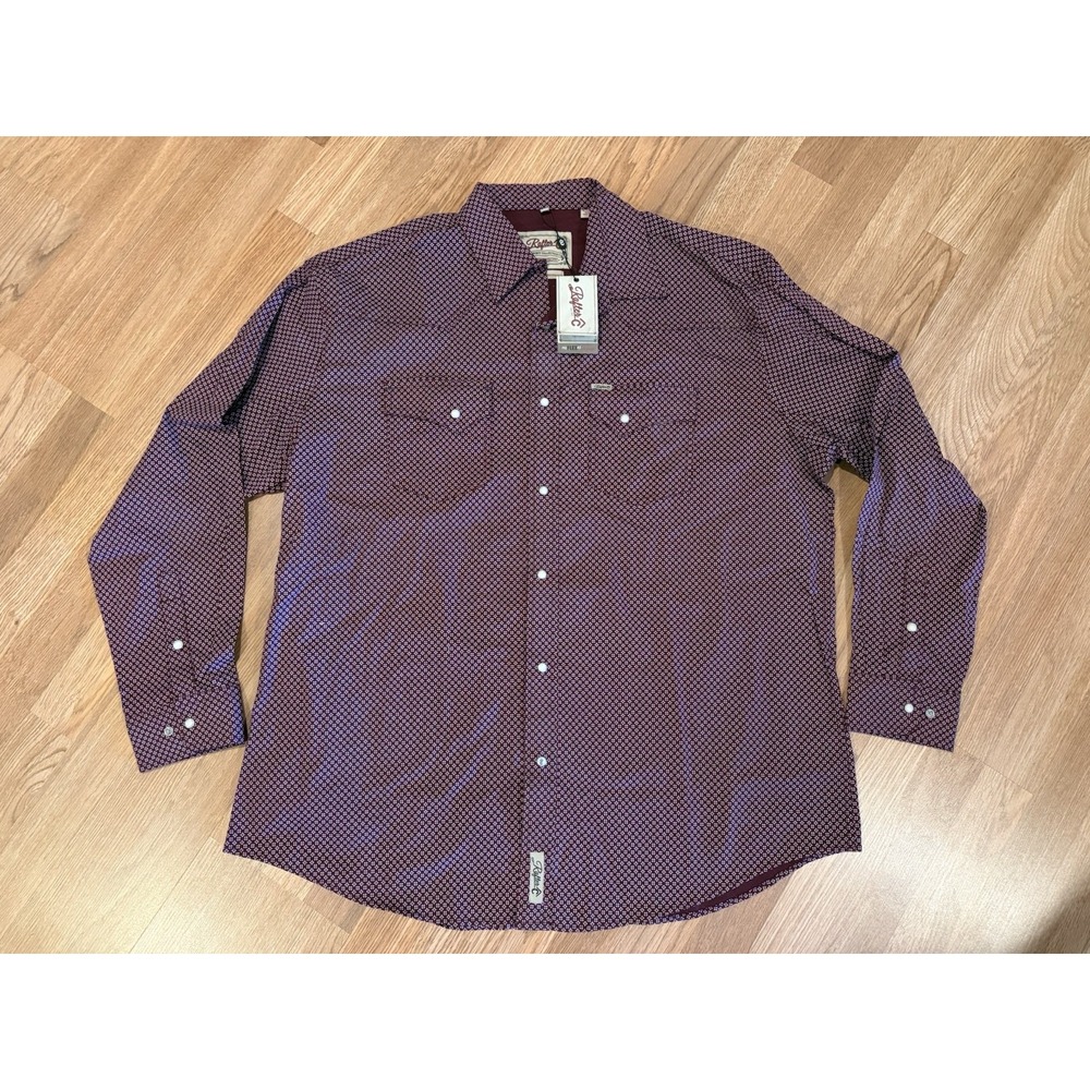 NWT Rafter C Cowboy Collection Shirt 2XL Pearl Snap Pro Flex 45 Performance‎